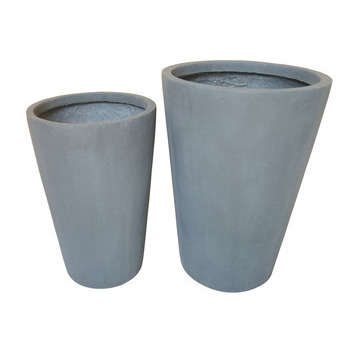 Pot haut Tankian, gris anthracite Ø 50,5 x H. 71,5
