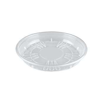 Soucoupe ronde plastique, transparent d.21cm