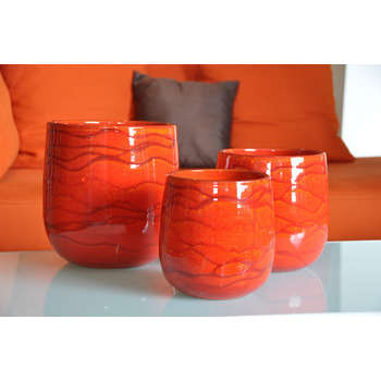 Pot d'intérieur Saintropp, coloris soleil couchant