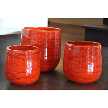 Pot d'intérieur Saintropp, coloris soleil couchant