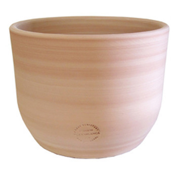 Pot rond Macetero, en terre cuite claire Ø 20 x H.