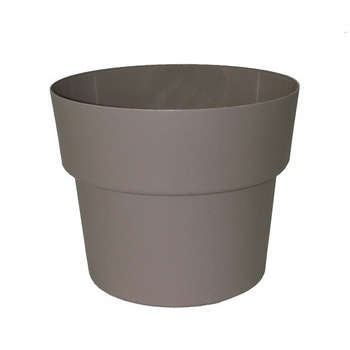 Pot rond CocoriPot, coloris taupe : D.17cm