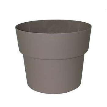 Pot rond CocoriPot, coloris taupe : D.23cm