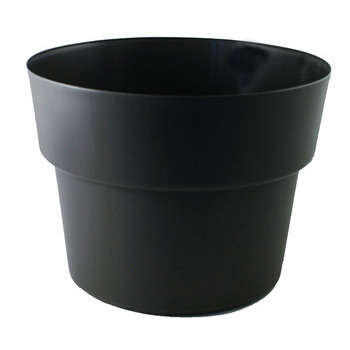 Pot rond CocoriPot, coloris ardoise Ø 32 x H. 26 c