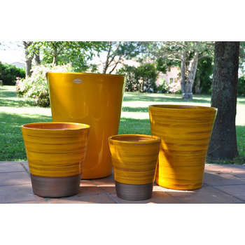 Pot : terre cuite, Ibiza Sunshine, D25xH29cm