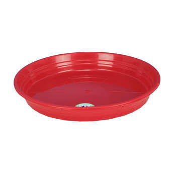 Soucoupe ronde, D. 35 cm, coloris rouge