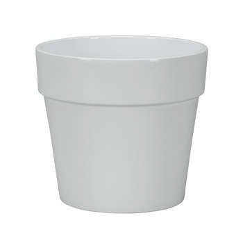 Pot Calima : céramique, blanc, D24xH22cm