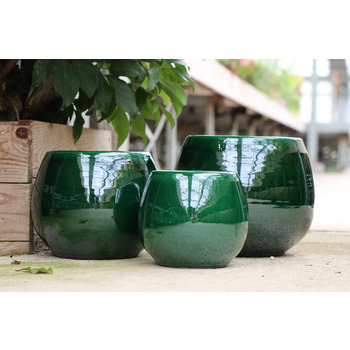 Pot d'intérieur Douceur en terre cuite émaillée, c
