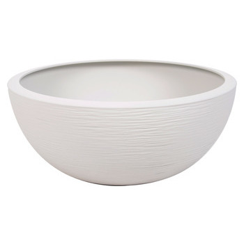Vasque Graphit Up ronde en plastique blanc cérusé