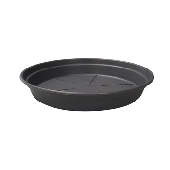 Soucoupe CocoriPot ronde en plastique ardoise - D.