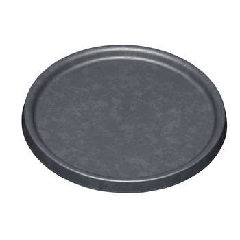 Soucoupe Élément ronde en plastique ardoise - D. 3