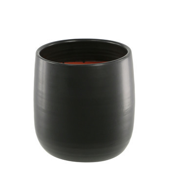 Pot Saintropp: terre cuite, noir, d.17cm