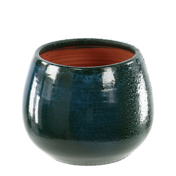 Pot d'intérieur Cancale Blue Wave D. 21 x H. 21 cm