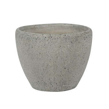 Pot Montréal : gris, d.33xh.27cm