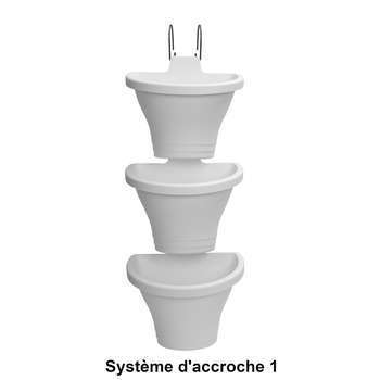 Pot Corsica set de 3 Blanc 24 cm