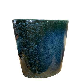 Pot d'intérieur Odyssée Blue Wave D. 18 x H. 18cm