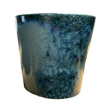 Pot d'intérieur Odyssée Blue Wave D. 23 x H. 21cm