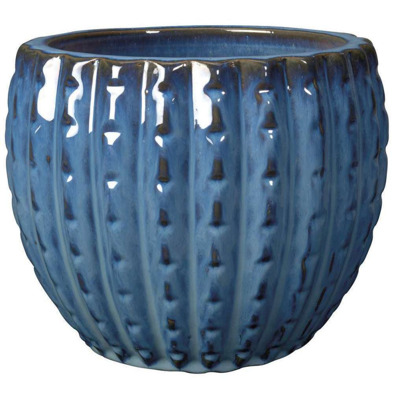 Pot Majorelle en terre cuite émaillée Ø37cm - 3 co