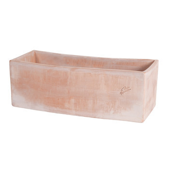 Jardinière contemporaine en terre cuite - 40x17x16