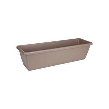 Jardinière barcelona xl en plastique taupe - 59,2x