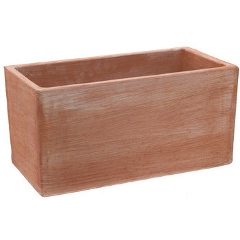 Jardinière basic moderne en terre cuite 38x19x19 c