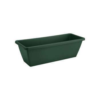 Jardinière barcelona en plastique vert - 50x19,5x1