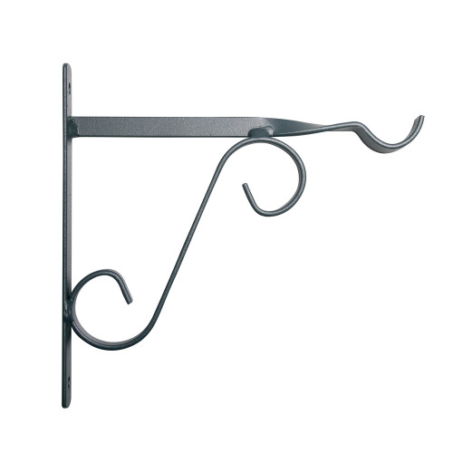 Potence en fer plat, coloris anthracite - L. 20xH.