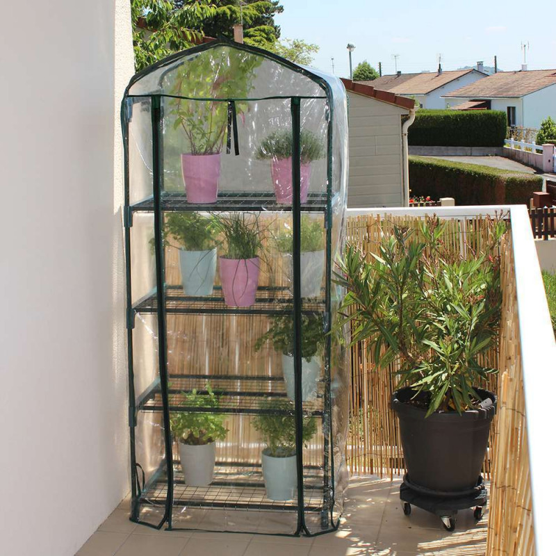 Serre balcon - 4 niveaux - L. 69 x l. 49 x H. 160