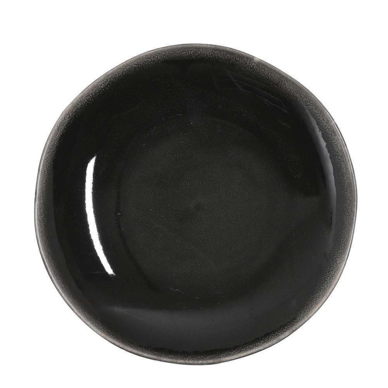 Assiette noire Tabo dîner - D. 26,5cm