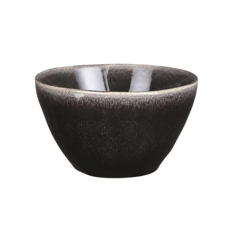 Bol en grès noir Tabo - H. 6,5xD. 14cm