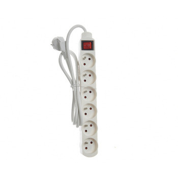 Prise 6 pôles 6,5X35X5cm