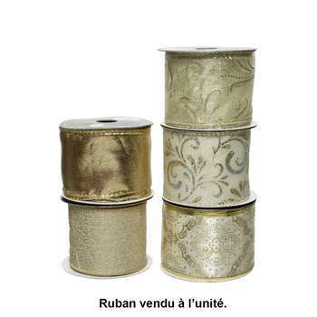 Ruban Polyester Motif Paillettes 270 Cm Or