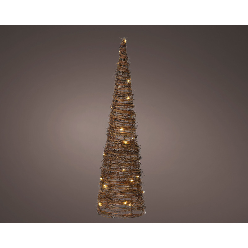 Sapin 30 micro led rotin h60cm