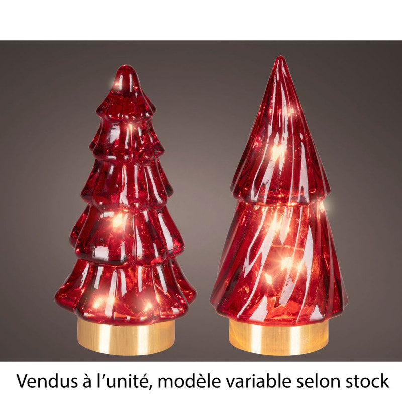 Mini sapin lumineux, micro LED blanc chaud, colori