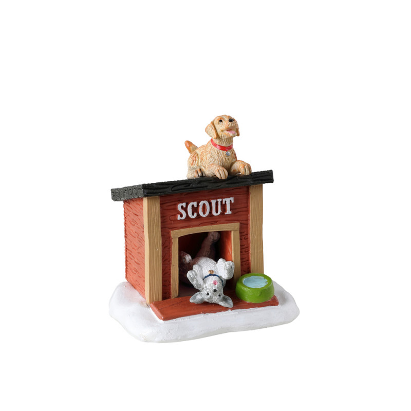 Figurine La maison du scout pour village de Noël