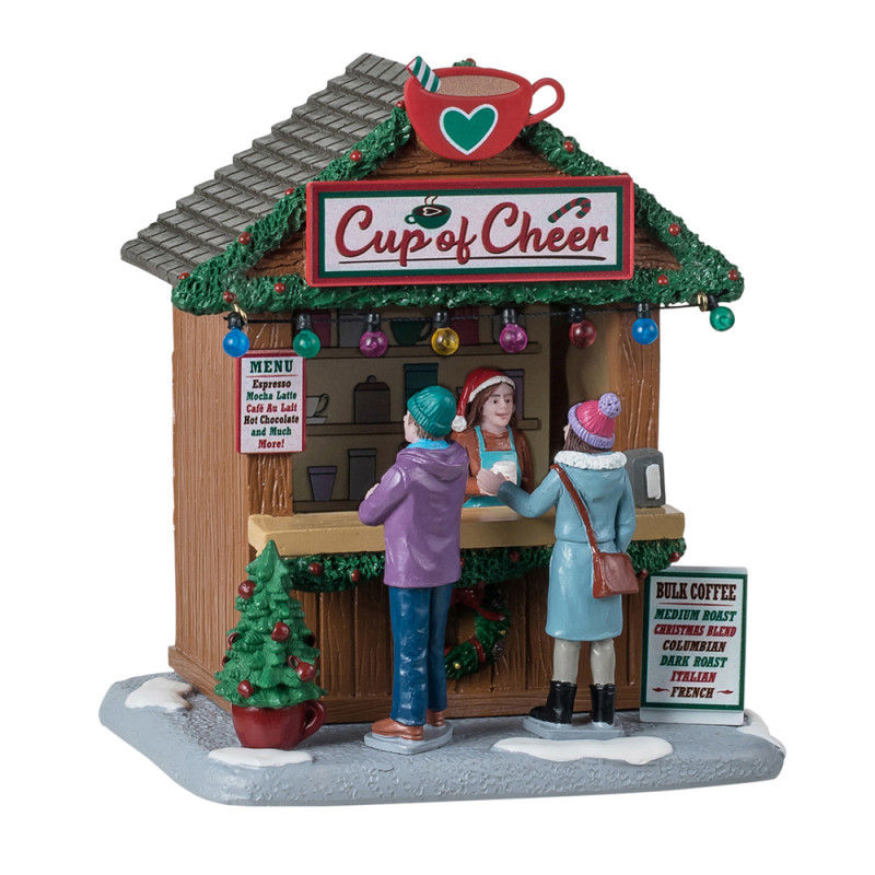 Figurine de Noël : Stand de boissons chaudes - H.