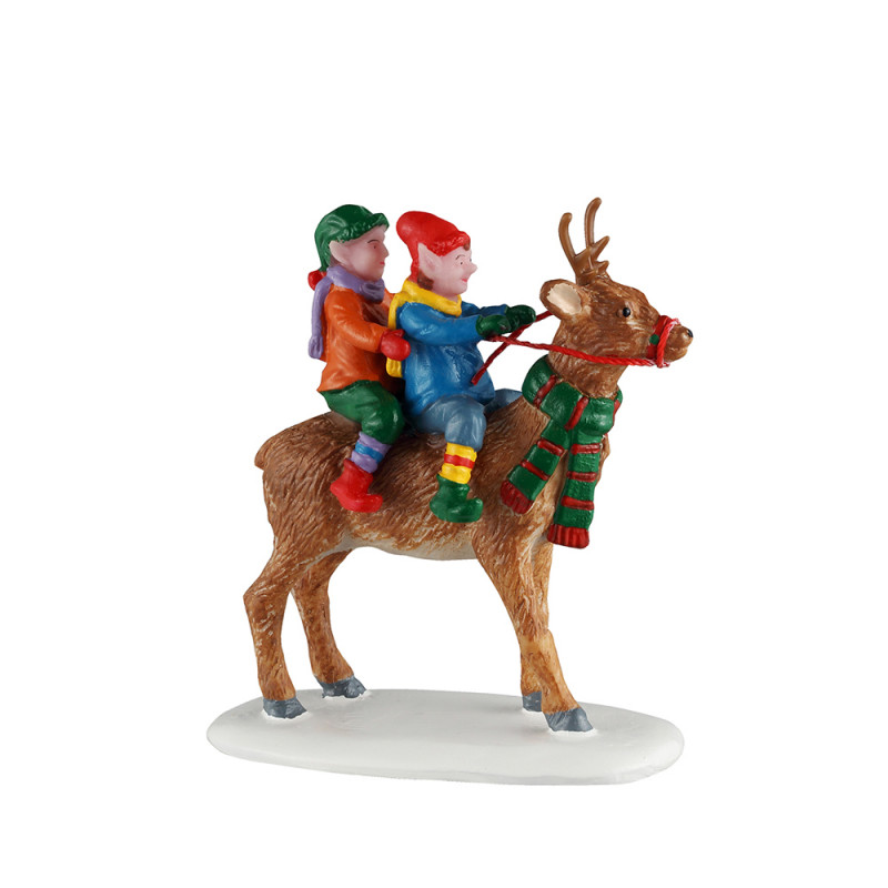 Figurine en résine, Santas wonderland, ballade en