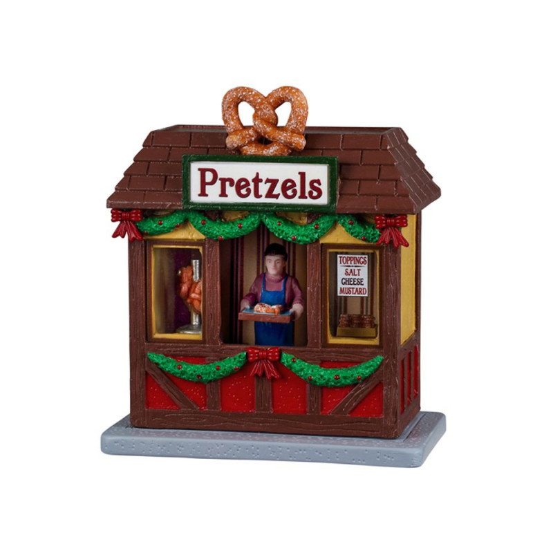 Stand de marché de Noël 'Bretzels' - H. 12,7cm