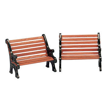 Bancs publics : en bois, x 2