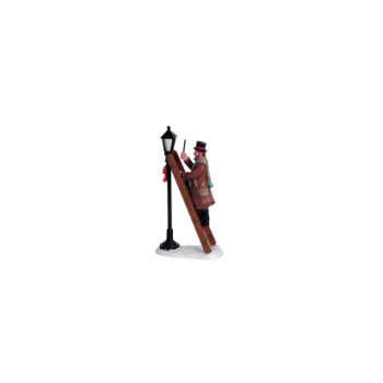 Figurine de Noël : Homme au lampadaire