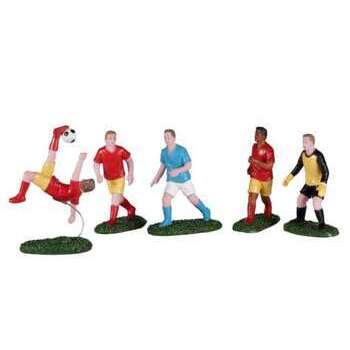 Figurine partie de football H.7,50cm