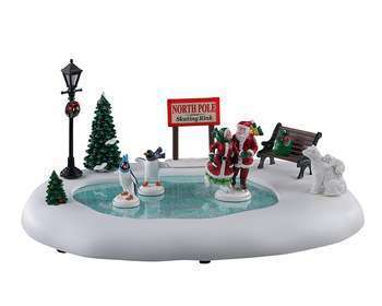 Scène de Noël : Patinoire au pôle Nord North pole