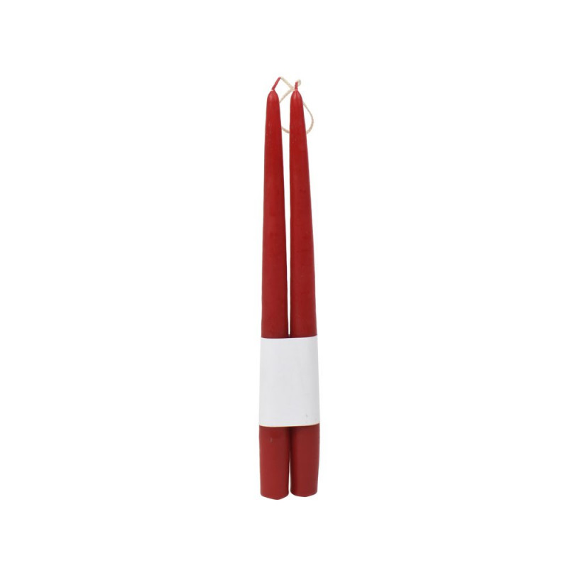 Lot de 2 bougies cierges en paraffine - H. 32 cm r