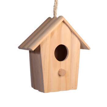 Nichoir Oasis en pin pour oiseaux du jardin - L. 1